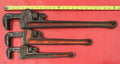 Ridgid Lot Of 3 Pipe Wrench Heavy Duty 24” 18” 14” The Ridge Tool Co Elyria USA