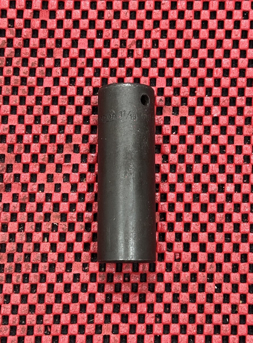 Snap-on Tools SIM220 11/16in 1/2" Drive Black Deep Impact Socket Made In USA N4