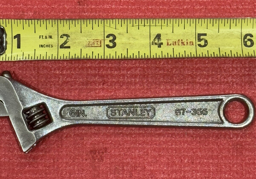 Vintage STANLEY 87-366  6" ADJUSTABLE WRENCH  Crescent Wrench Japan Nice!