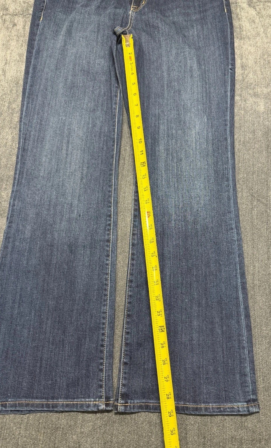 NWT Seven7 Dojo Flare Bootcut Jeans Women 10 Blue Denim High-Rise Casual Hipster