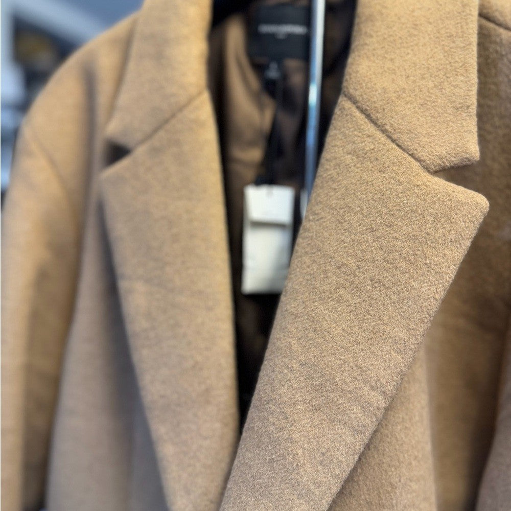 Wool Men's Tan Overcoat - Brand new