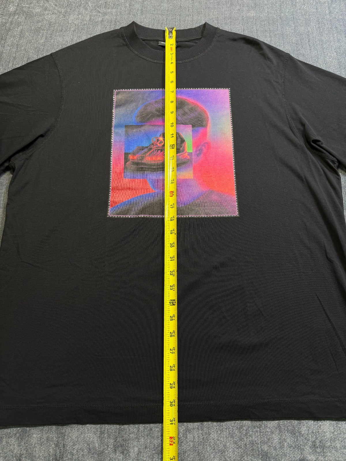 Marcelo Burlon County of Milan Bumper Car T-Shirt Men's Large Black Cotton
