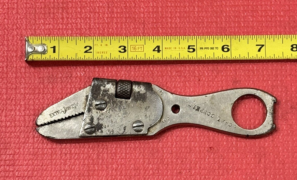 ELGIN RARE ADJUSTABLE ALLIGATOR WRENCH CARL GOPPETT PAT JUNE 1897 VERY RARE