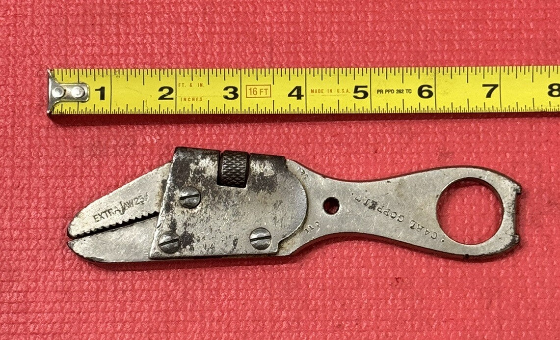 ELGIN RARE ADJUSTABLE ALLIGATOR WRENCH CARL GOPPETT PAT JUNE 1897 VERY RARE