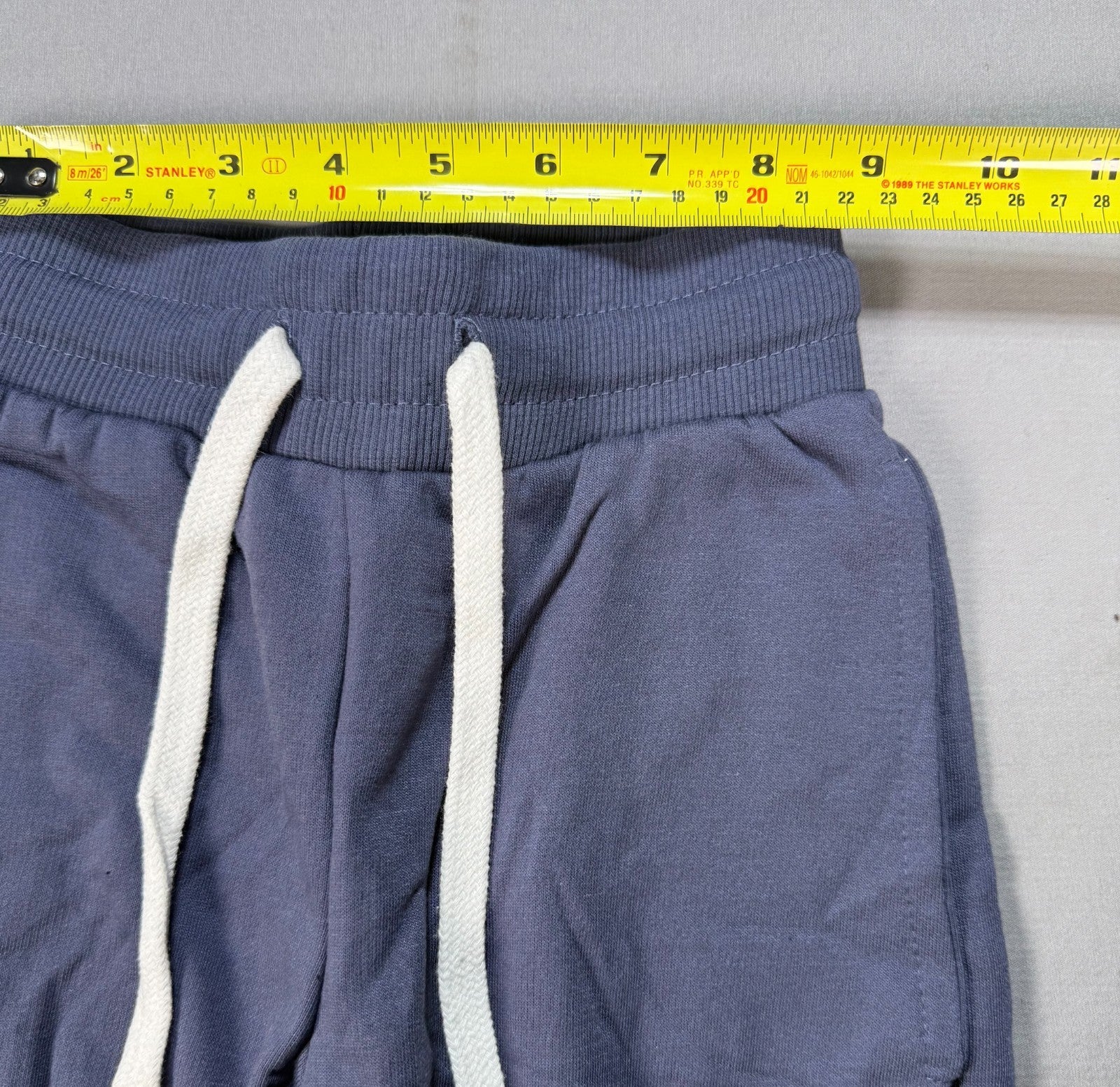 Kids Navy Blue Cargo Pockets Jogger Pants Size XS Drawstring Sweatpants