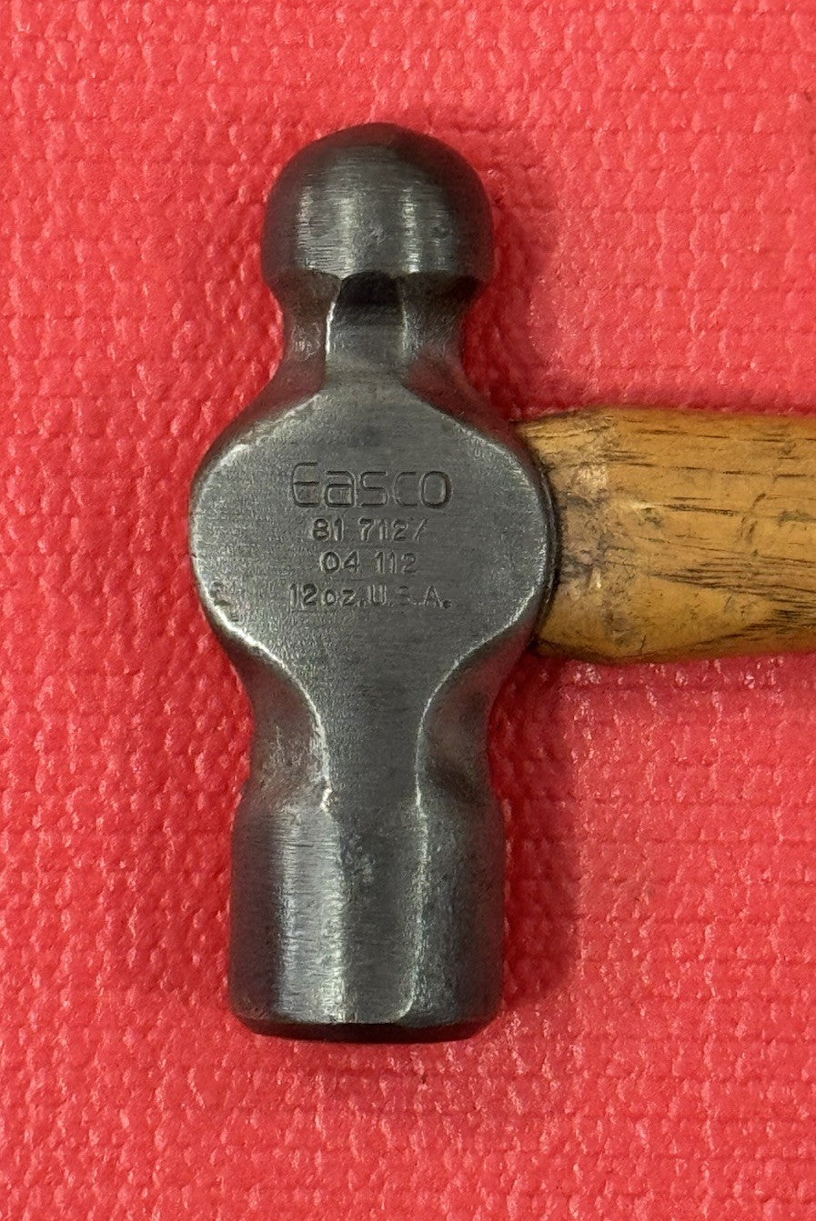Vintage Easco Tools No. 81 712/04 112 Ball Peen Hammer 12 oz Made In USA Rare
