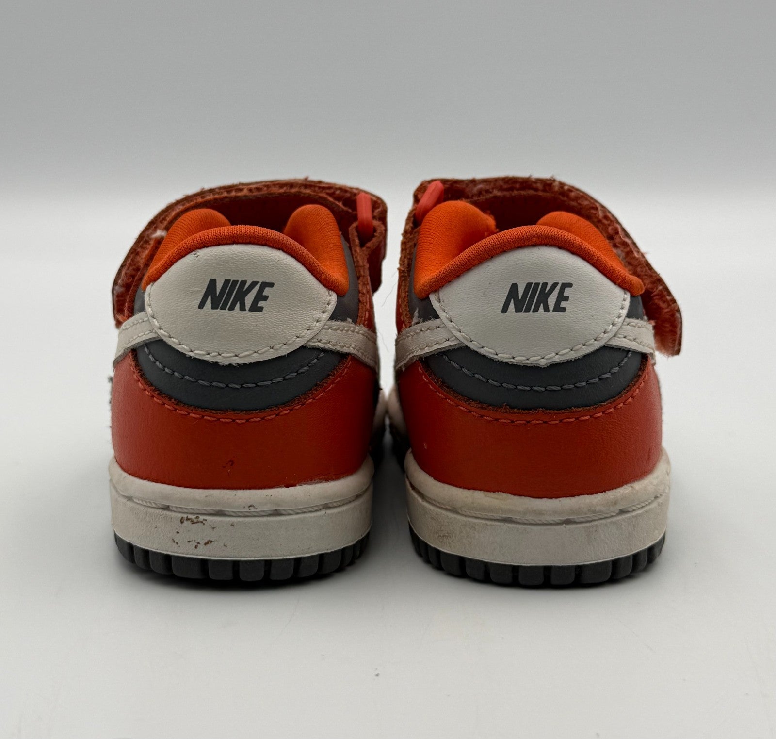 Nike Dunk Low Cement Grey Team Orange TD 311535-016 Baby Toddler Sneaker Size 3C