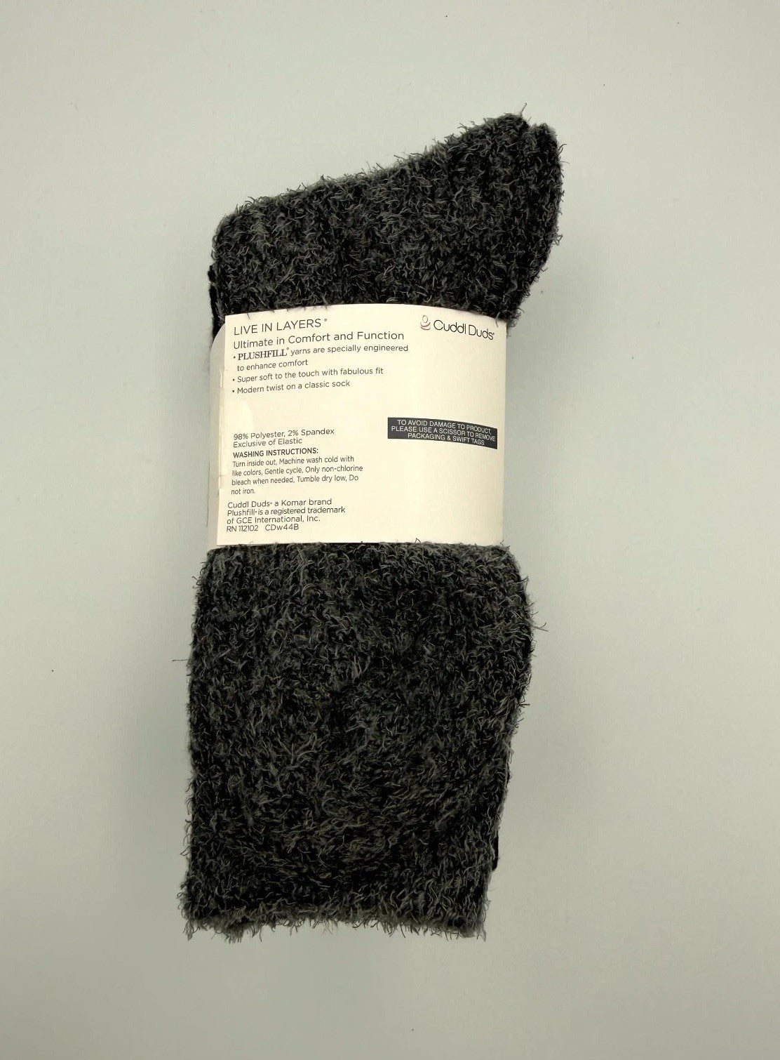 New Cuddl Duds Plushfill Crew Socks Women's Shoes Size 4-10 Comfort - Pairs Of 4