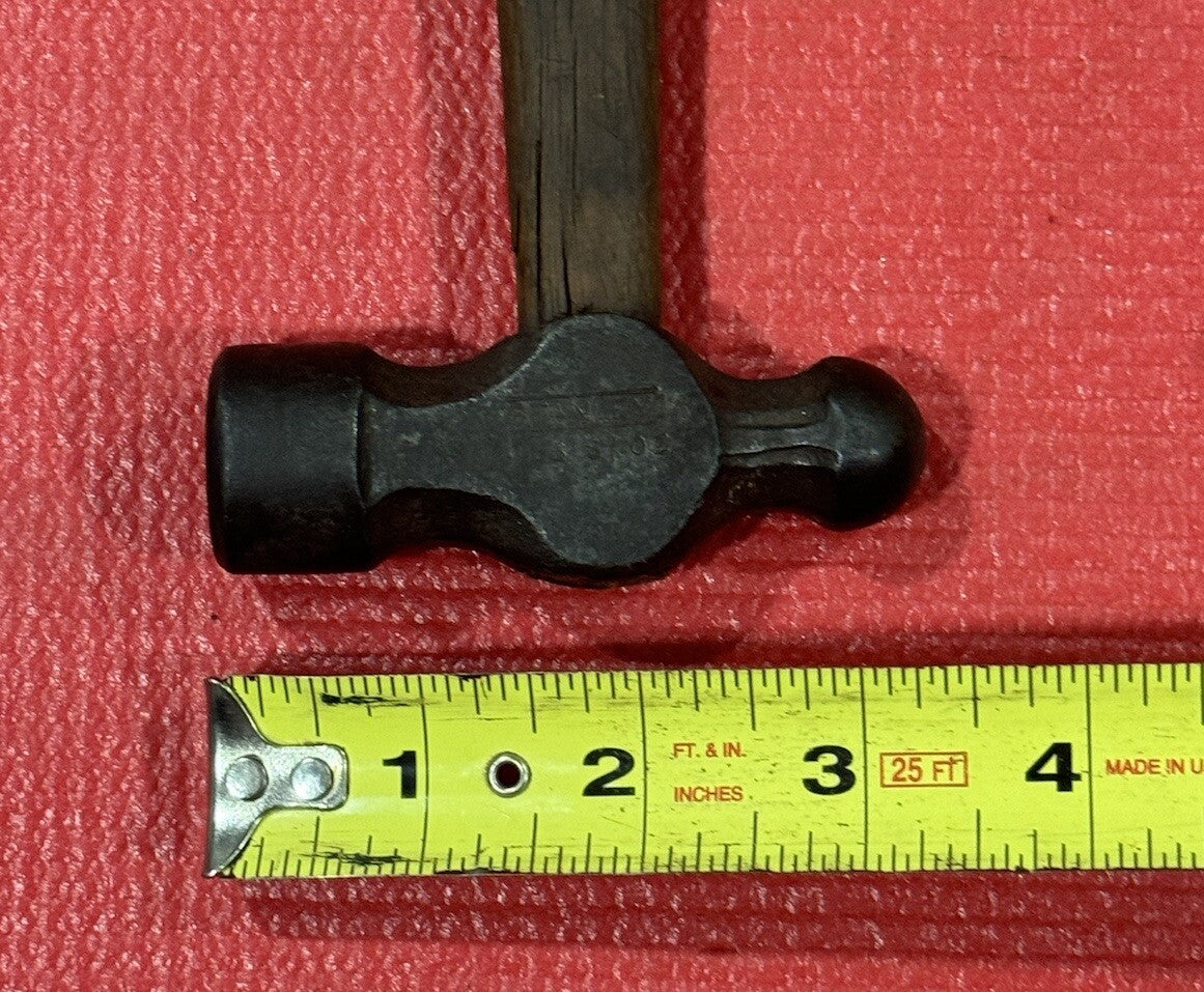 Vintage Stanley 8OZ Ball Peen Hammer with wood handle Made in USA