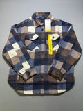 NWT Member's Mark Button-Front Plaid Shacket Women's XL Multicolor Flap Pockets
