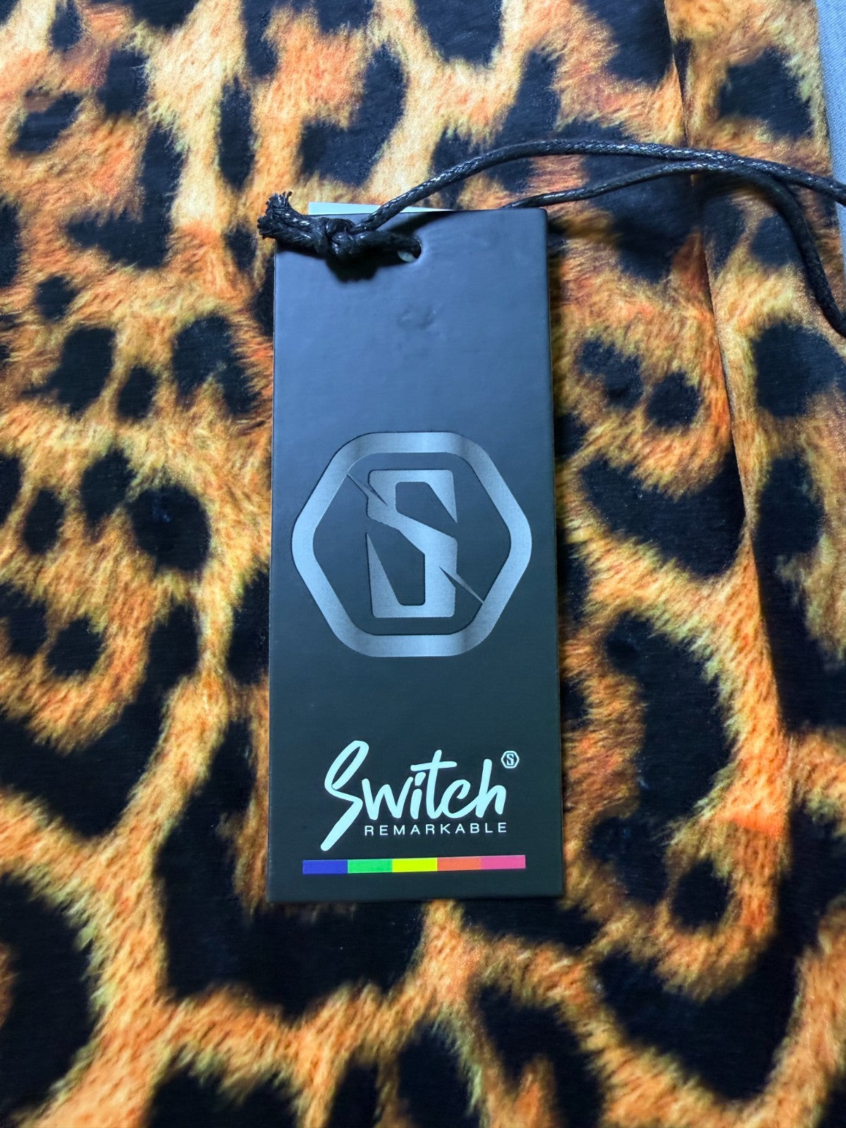 NWT Switch Remarkable Kings Leopard Print Crew Neck Sweatshirt Women's 2X Timber