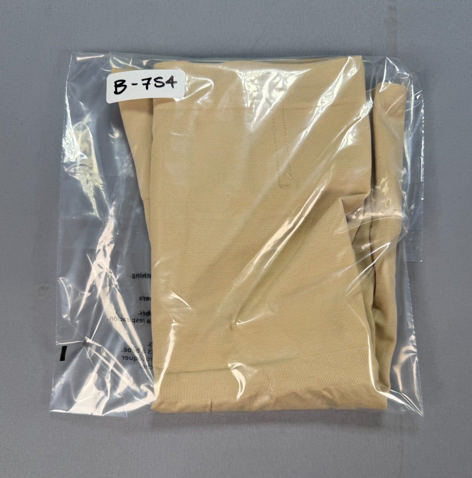 Women High Waisted Shapewear Short S Beige Tummy Control Seamless Body Shaper