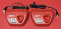 Milwaukee M12 Battery Charger 48-59-2401 12V Genuine 2 Pc Lot New Fast Shipping