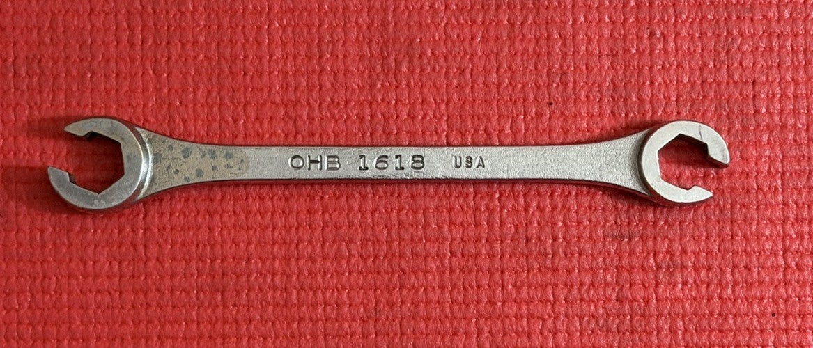 MAC Tools OHB 1618- 1/2" X 9/16" Double-Ended 6Pt Flare Nut/Line Wrench USA Made