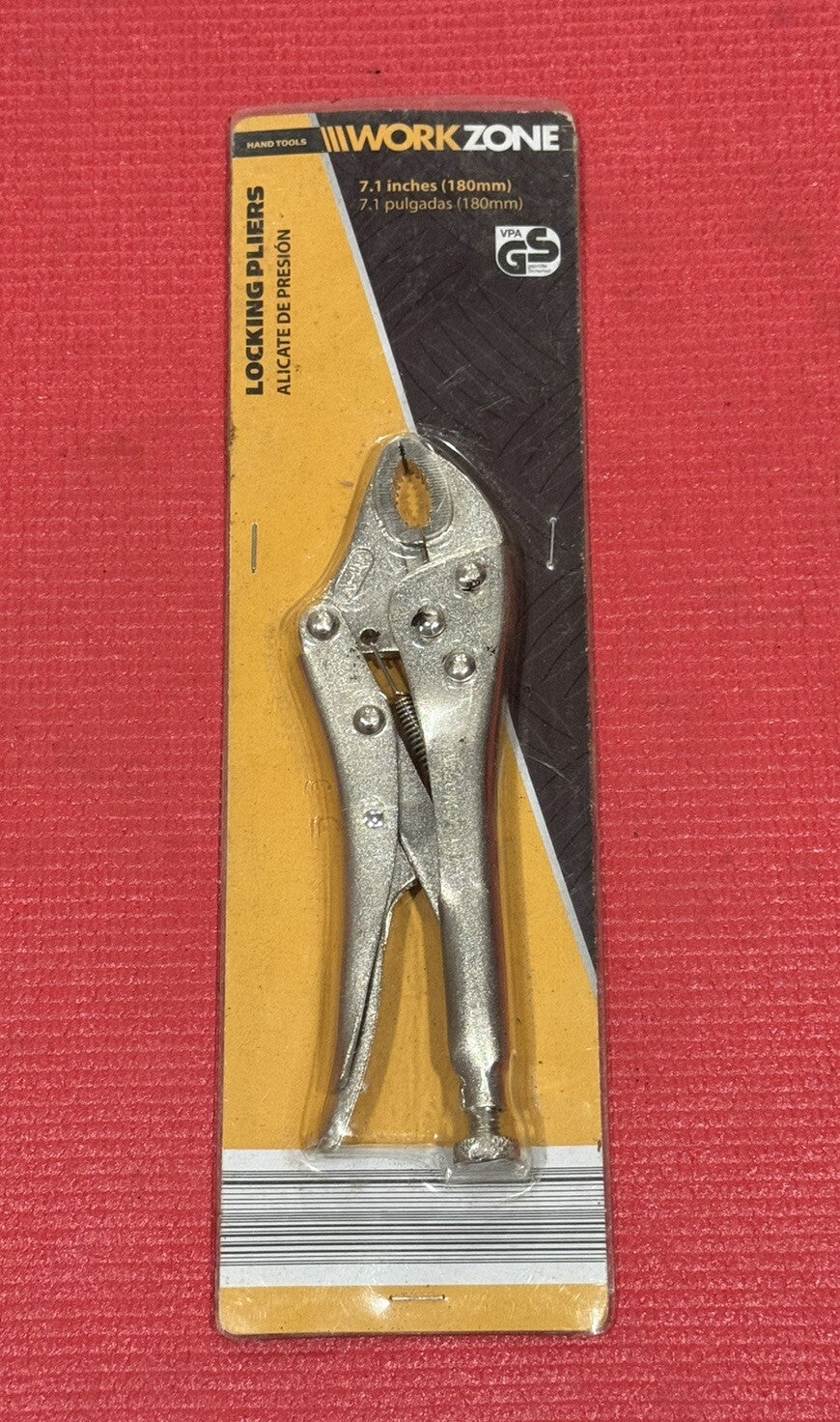 New Work Zone Cr-v Locking Pliers 7.1" Long Hand Tool
