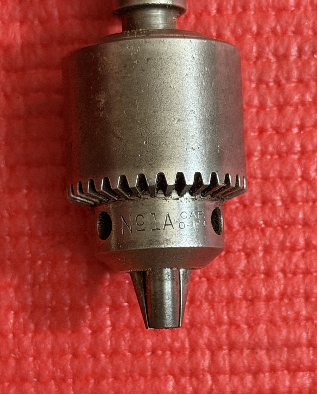 Jacobs No.1A Drill Chuck CAP 0-1/4" Straight Shank Arbor A4001 Hartford Conn USA
