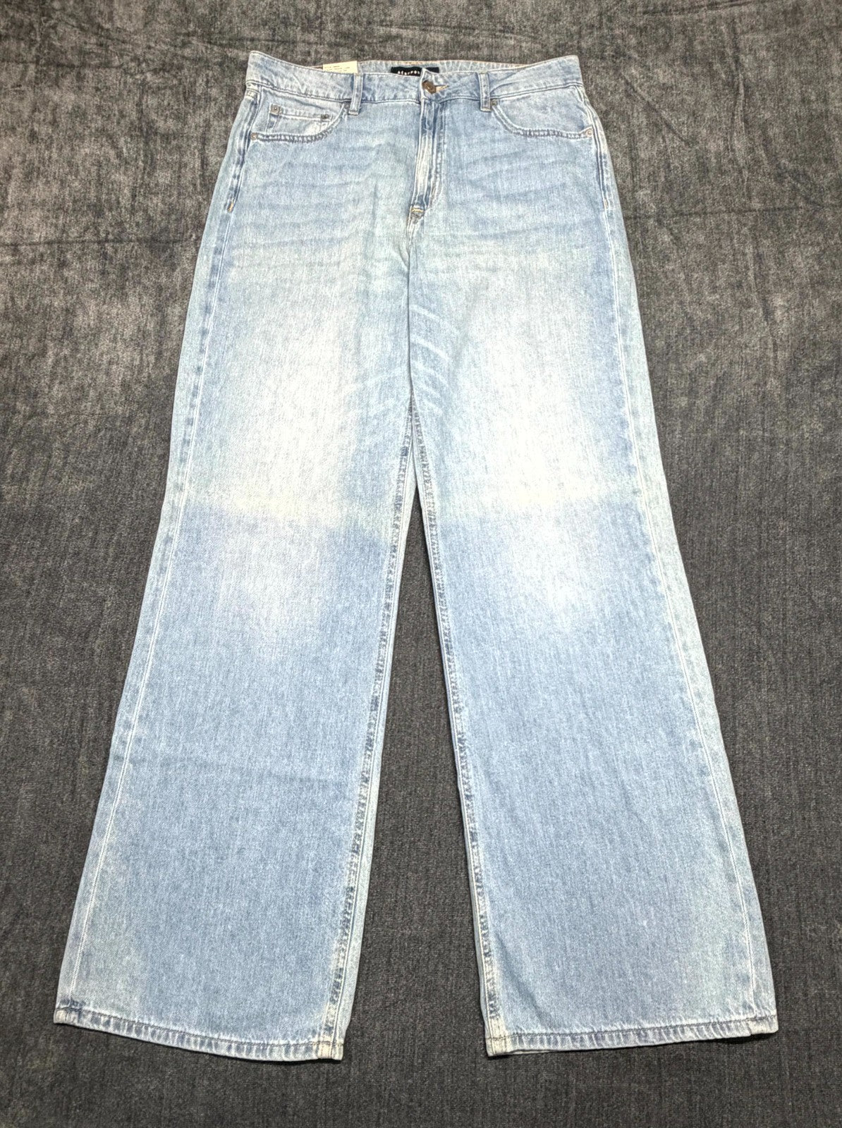 NWT Aeropostale High-Rise Wide-Leg Jeans Women's 12 Blue Medium Wash 5-Pockets