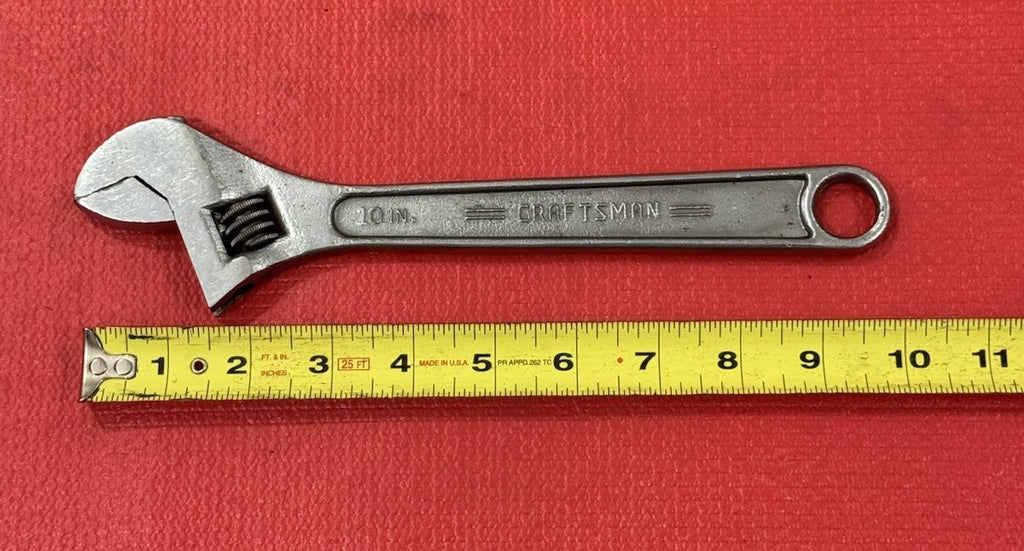 VINTAGE CRAFTSMAN 44604 10" 250MM ADJUSTABLE WRENCH/Crescent Wrench  Made In USA