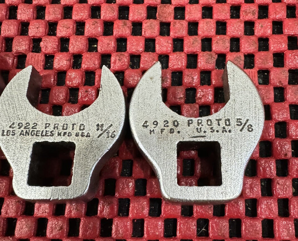 Proto Tools 3 Pc Set 3/8 Drive Open End Crowsfoot Socket Set Of 3 SAE USA M3