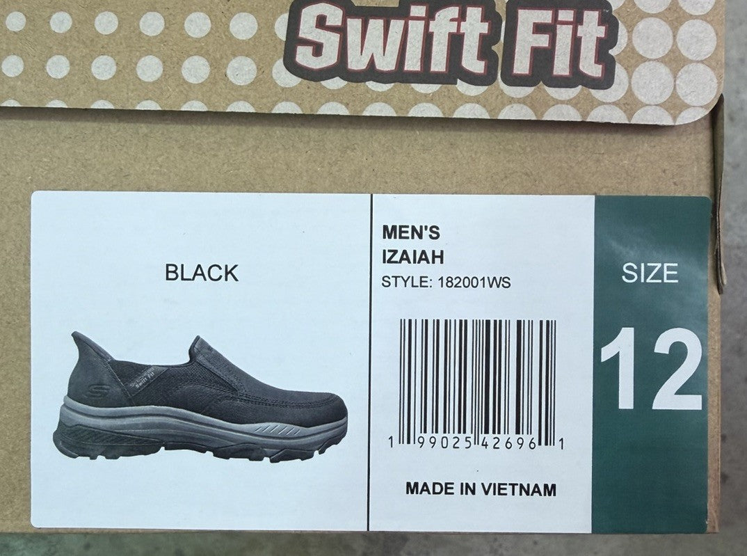 Skechers Men’s Hands Free Slip-ins Izaiah Black Slip-On Sneakers Men’s Size 12