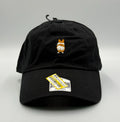 Corgi Dog Butt Embroidered Baseball Hat Unisex Black Adjustable Strapback Cap