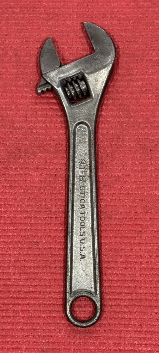 Vintage UTICA Tools 91-8  8" adjustable wrench Made in USA
