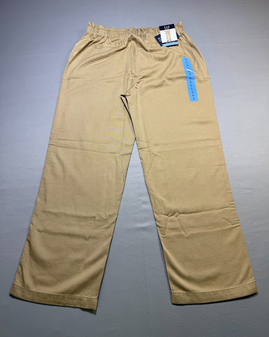 Gap Relaxed Fit Straight Leg Easy Twill Pants Women's Large Cream Beige Casual