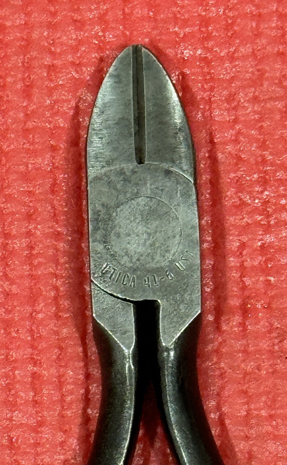 VINTAGE UTICA 41-6 DIAGONAL CUTTING PLIERS 6”MADE IN USA NICE!