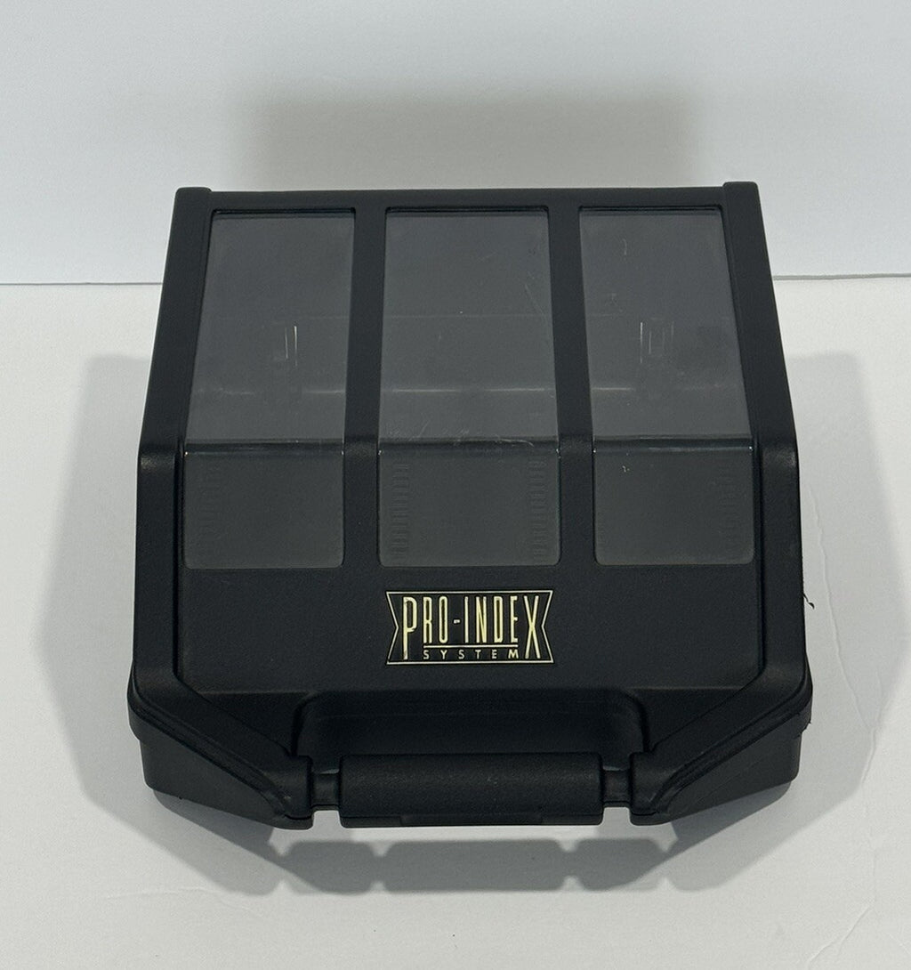 PRO-INDEX System Sports Pokemon/Baseball Cards Storage Box Carrying Case Black