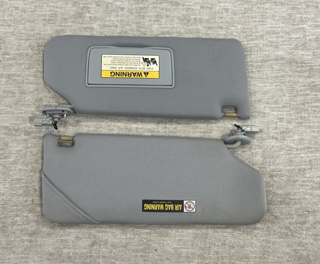 2005-2010 HONDA ODYSSEY SUN VISORS SUNVISORS PAIR SET RH LH ILLUMINATED GRAY OEM