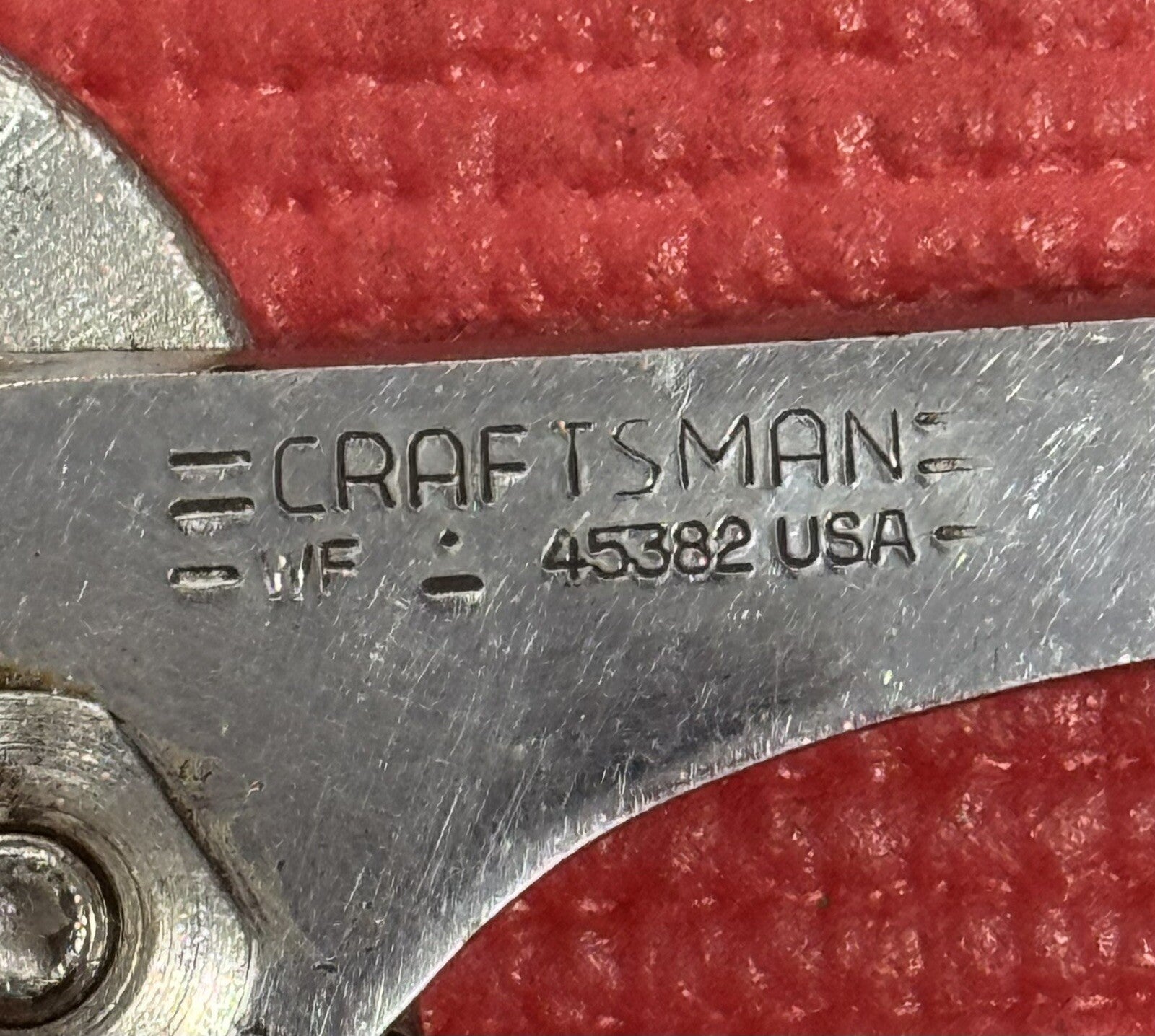 Vintage Craftsman WF 45382 Arc Joint Pliers Water Pump Pliers Made in the USA