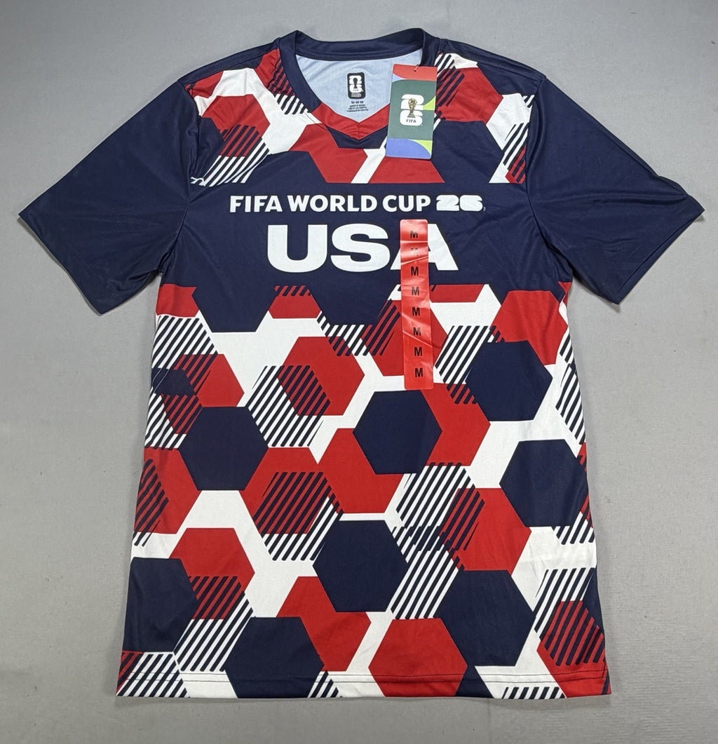 2026 FIFA World Cup USA Soccer Jersey M Home Fan Version Hexagon Shirt Official