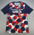 2026 FIFA World Cup USA Soccer Jersey M Home Fan Version Hexagon Shirt Official