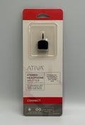 Ativa 563-209 1 Male to 2 Female Audio Adapter 3.5mm Stereo Headphone Splitter