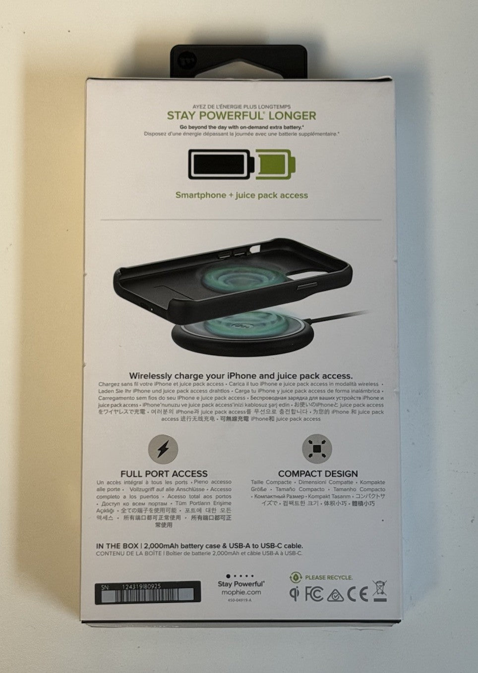 Mophie Juice Pack Access 2,200mAh Battery Case for iPhone 11 Pro | Black NEW