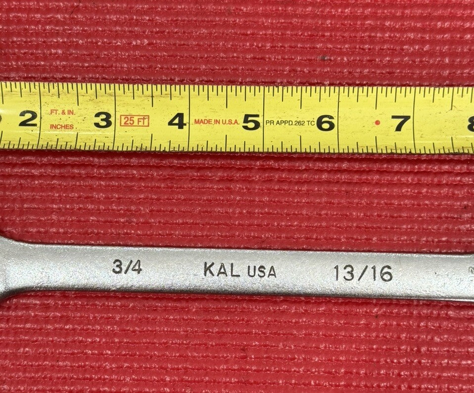 Kal tools Vintage 3/4" x 13/16" Open-End Wrench Made in USA
