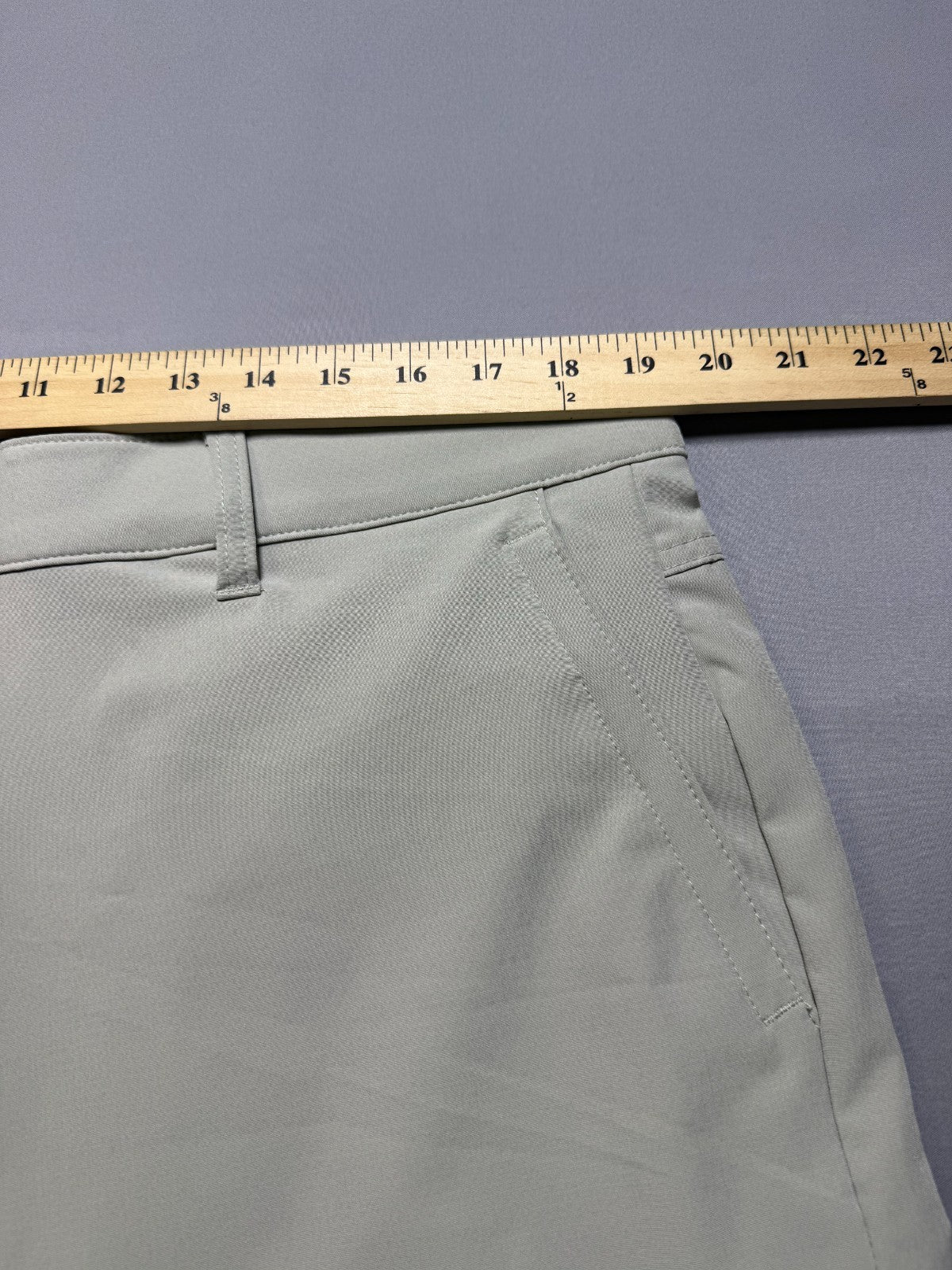 NWT Hurley All Day Hybrid Short Men's Size 38 Light Grey 4-Way Stretch Comfort