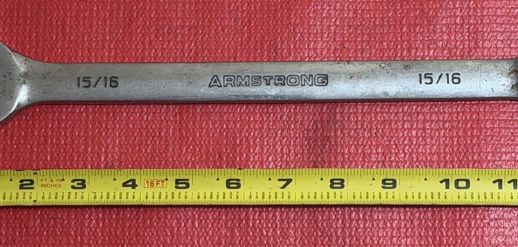 Armstrong Tools USA 25-230 15/16” Combination Wrench Polished Chrome, 12 Point