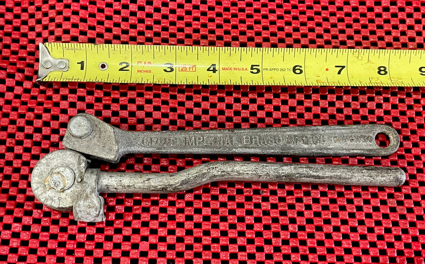 IMPERIAL BRASS MFG CO 5-9, 1/4" OD 9/16 TUBE BENDER Vintage USA N5