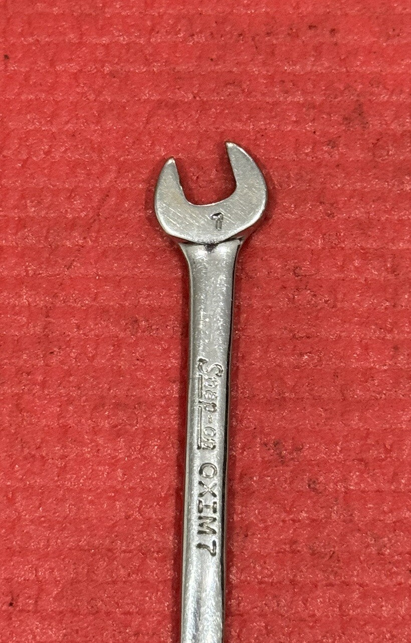 Vintage Snap-On Tools OXIM7, Metric 7MM Midget Combination Wrench 6PT USA