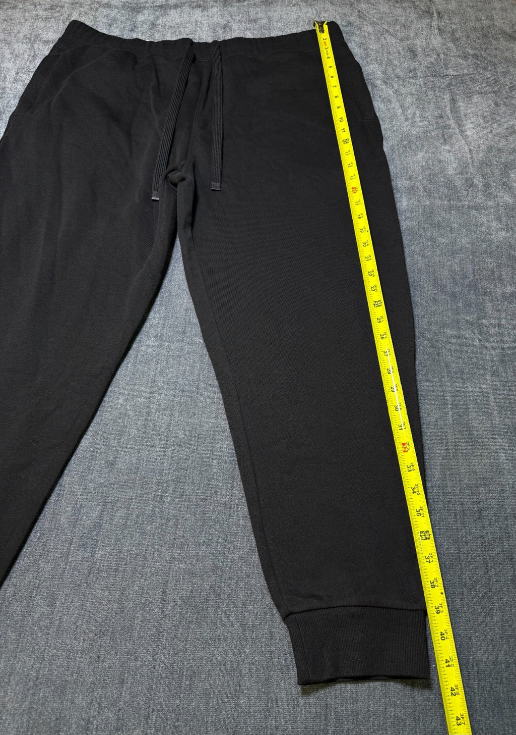 NWT Member's Mark Newport Fleece Joggers Men's 2XL Black Tapered Fit Drawstring