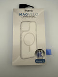 NEW iHome MAG VELO Clear/White Magnetic Clear Protective Case iPhone 12 Pro Max