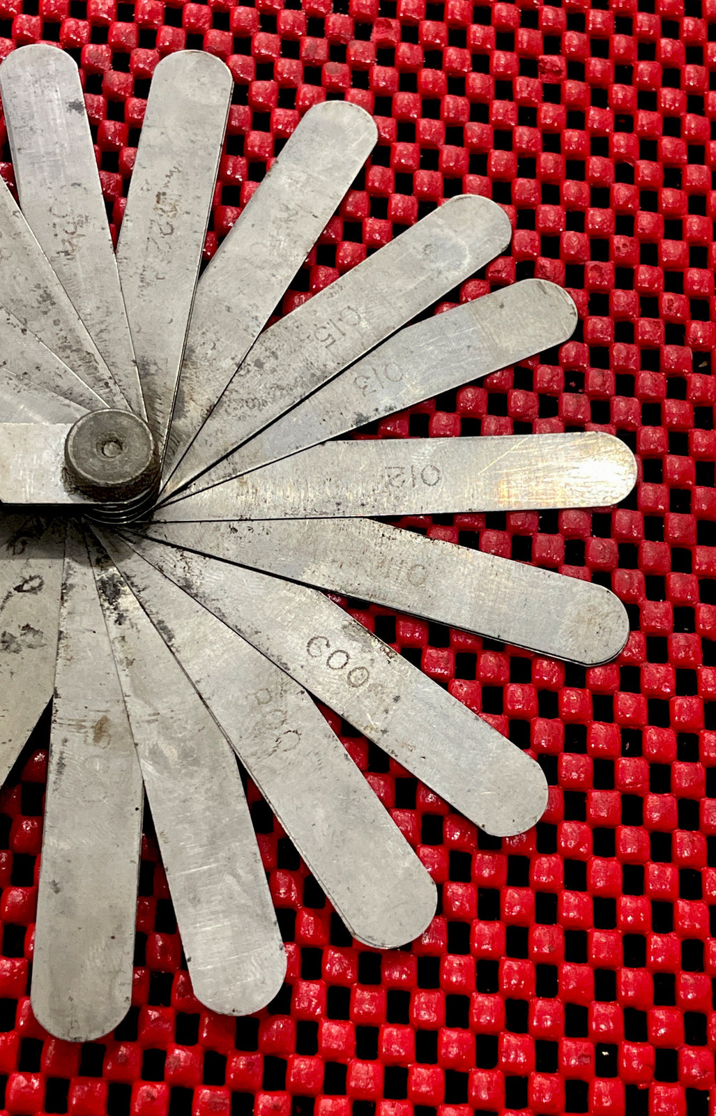 Vintage New Britain FG-3 Feeler Gauge Swedish Steel Electro Etched Blade USA M4