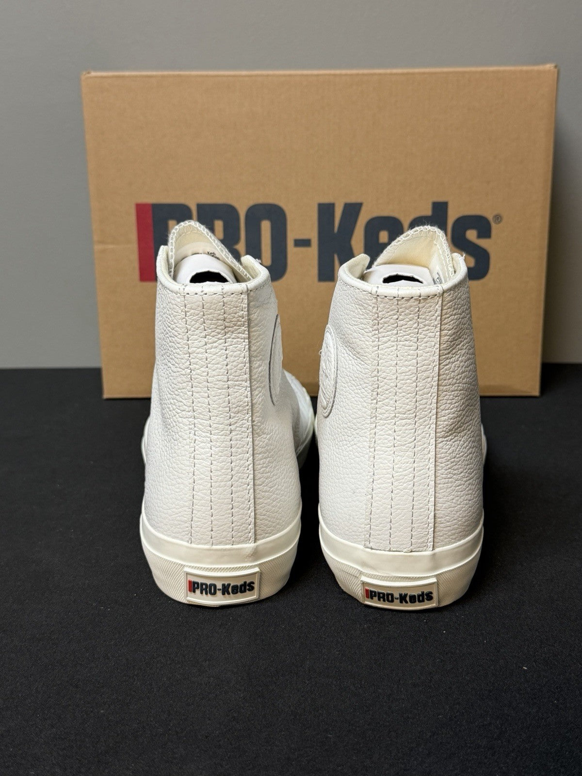 Pro-Keds Royal Men's size 9 (M) Hi Lace Up White Leather Shoes Sneaker NWB