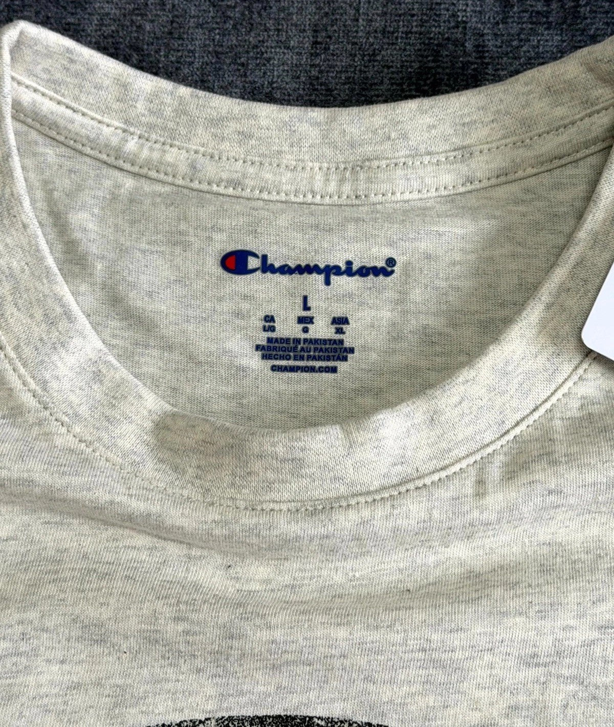 NWT Champion UCF Knight T-Shirt Men's Large Gray Crew-Neck Short Sleeve Pullover
