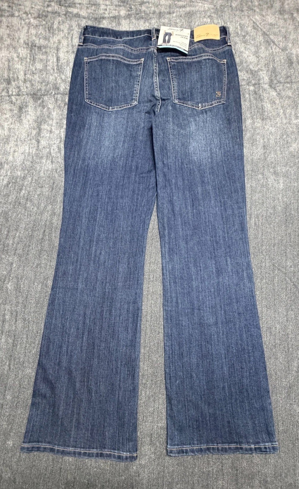 NWT Seven7 Dojo Flare Bootcut Jeans Women 10 Blue Denim High-Rise Casual Hipster