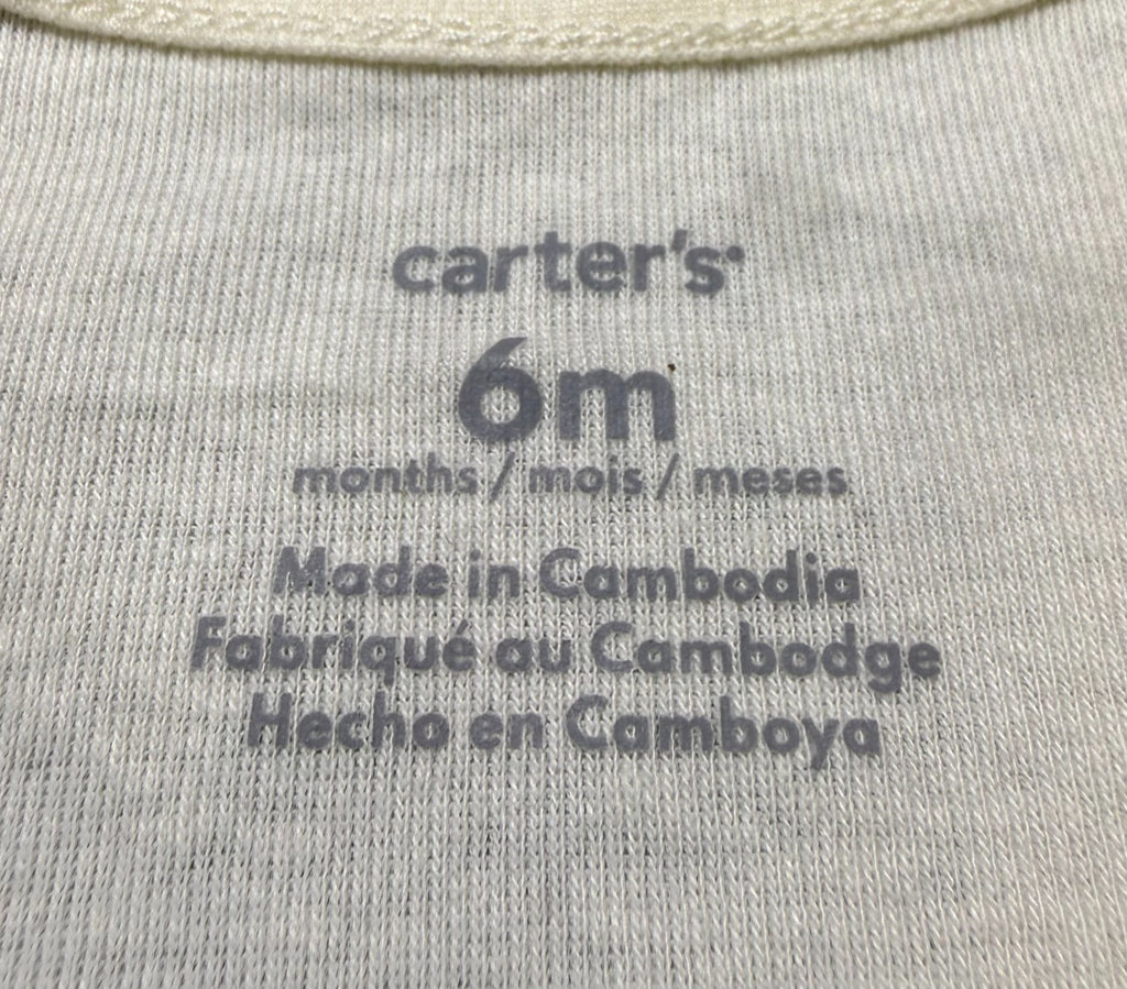 NWT Carter's 3-Piece Outfit Set Baby Girls 6 Months Taupe Long Sleeve Comfort