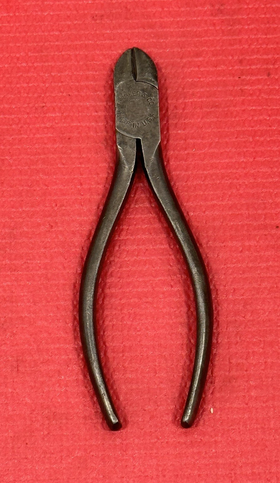 Vintage H. BOKER & CO Diagonal Cutters Cutting Pliers 6 Inch Made in USA
