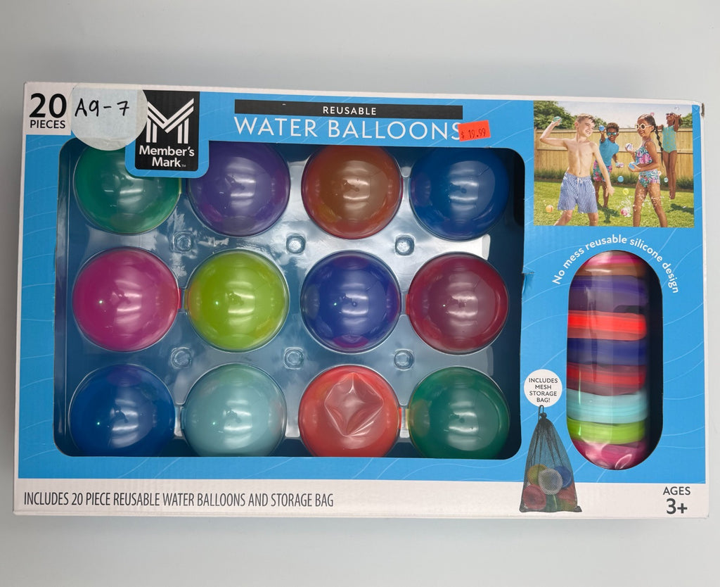 Member's Mark Self-Sealing Reusable Water Balloons with Mesh Storage Bag, 20 pc.