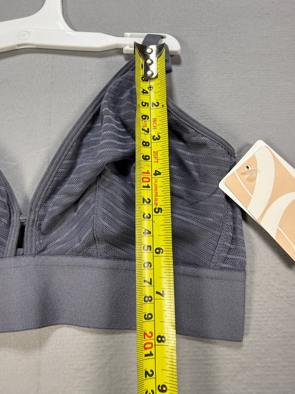 NWT All.You.LIVELY the Busty Stripe Mesh Bralette Bra Women's 1 Gray - Set of 2